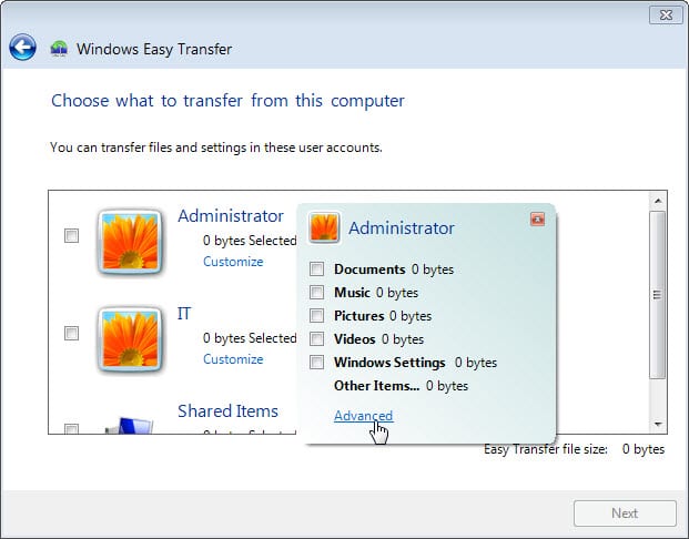 5.1.4.4 Lab – Data Migration in Windows Answers 07