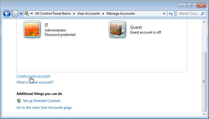 6.1.2.3 Lab – Create User Accounts in Windows 7 and Vista Answers 03