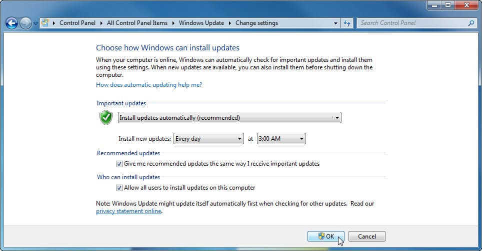 5.2.1.10 Lab – Check for Updates in Windows 7 and Vista Answers 07